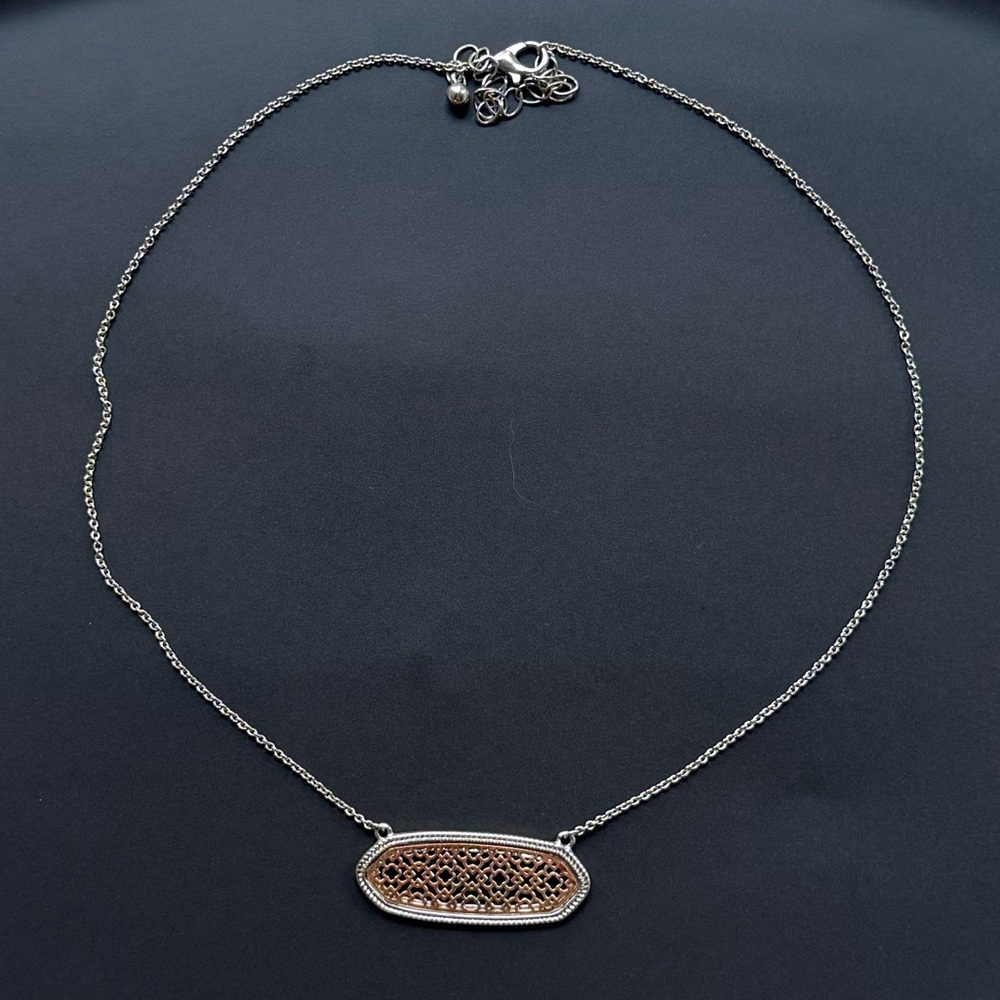 Unique Anthropologie Metal Pendant Necklace